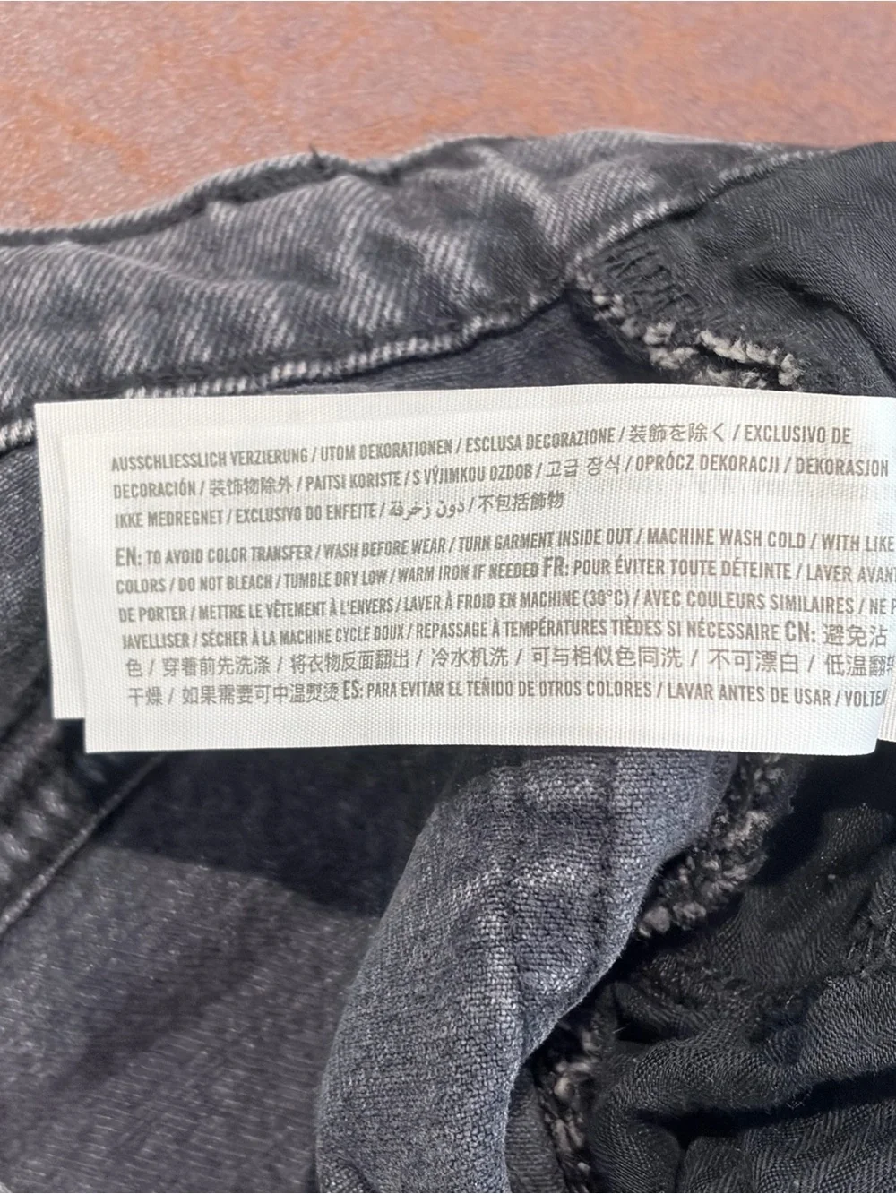 Abercrombie 90s Straight Ultra High Rise Gray Jeans Grunge Y2K 30 Charcoal - Picture 9 of 14